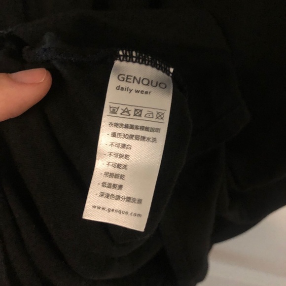 Black Cotton Tank Midi Dress w/ Two Slits Size Small - Picture 4 of 9